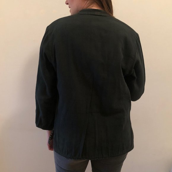 Vintage Patterned/ Black Reversible Jacket - Picture 6 of 8